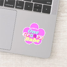 Groovy Oneカラフルレトロフローラ誕生日