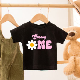 Groovy ONEデイジー第1誕生日 ベビーTシャツ