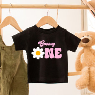 Groovy ONEデイジー第1誕生日 ベビーTシャツ