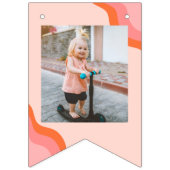 Groovy Oneパーティーバンティングバナー バンティングフラッグ (第3の旗)