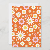 Groovy ONEヒッピーパーティー1st誕生日招待状 招待状 (裏面)