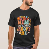 Groovy Oneマッチングファミリー誕生のレトロミミ Tシャツ (正面)