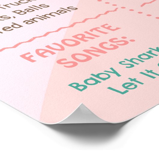 Groovy Oneレトロデイジー誕生日マイルストーン記号 ポスター (角)