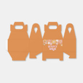 Groovy Oneレトロフローラの最初の誕生日の好意ボックス フェイバーボックス (折り畳みなし)