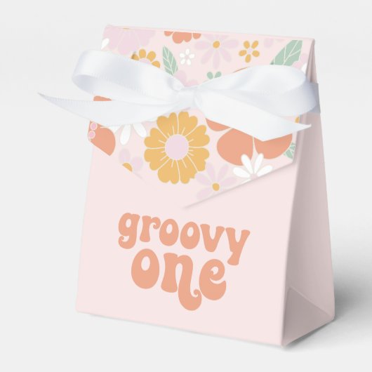 Groovy Oneレトロフローラ最初の誕生日 フェイバーボックス (正面サイド)