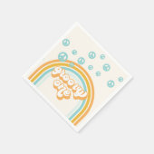 Groovy Oneレトロ少年1歳 スタンダードカクテルナプキン (角)