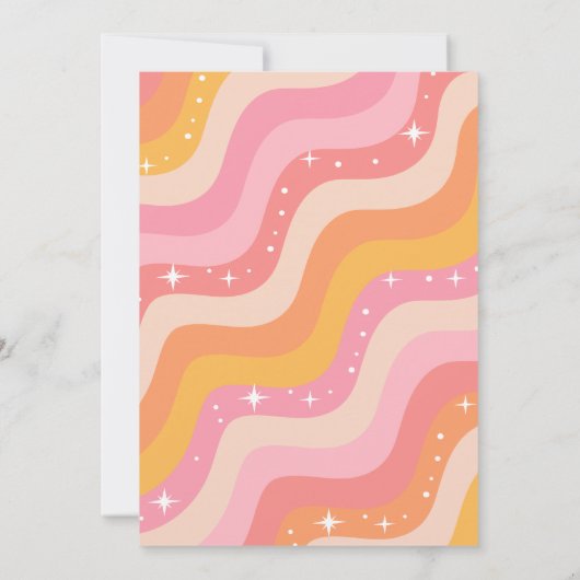 Groovy One招待状、Groovy誕生日 招待状 (裏面)