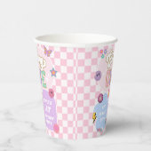 Groovy One 名門私立校風の Patch 1st誕生日パーティー 紙コップ (右)