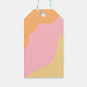 Groovy One 1st誕生日パーティーボホデイジーの好意 ギフトタグ (裏面)