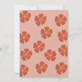 Groovy One 1st誕生日パーティーボホヒッピーVibes Inv 招待状 (裏面)