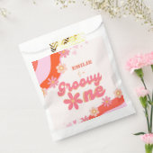 Groovy One 1st誕生日パーティーボホレトロデイジー フェイバーバッグ (封をした状態)