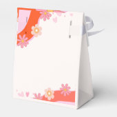 Groovy One 1st誕生日パーティーボホレトロデイジー フェイバーボックス (裏面サイド)