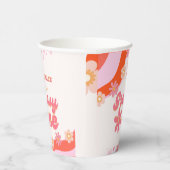 Groovy One 1st誕生日パーティーボホレトロデイジー 紙コップ (右)