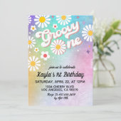 Groovy One 1st誕生日招待状 招待状 (スタンド正面)