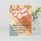 Groovy One 1st誕生日招待状 招待状 (スタンド正面)