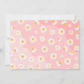 Groovy One 1st BirthdayパーティーBohoフローラデイジー 招待状 (裏面)