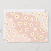 Groovy One 1st BirthdayパーティーBohoフローラデイジー 招待状 (裏面)