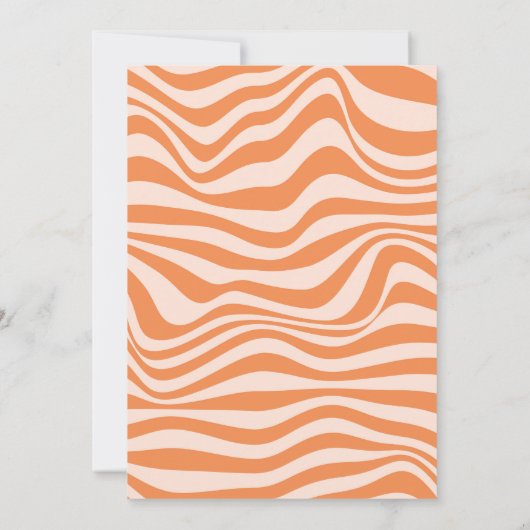 Groovy One - First Birthday Retro Boho Invitation  招待状 (裏面)