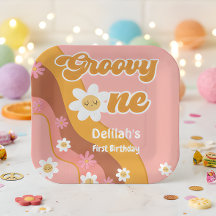 Groovy one retroヴィンテージ最初の誕生日