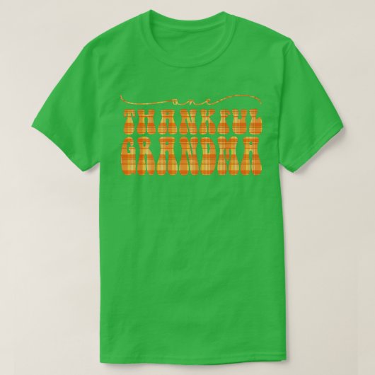 Groovy One Thankful Gramonaハロー秋ビブ感謝していス Tシャツ (デザイン正面)
