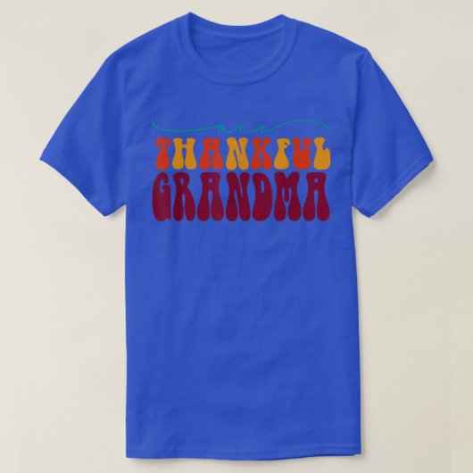 Groovy One Thankful Gramonaハロー秋ビブ感謝していス Tシャツ (デザイン正面)