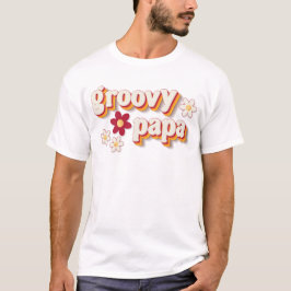 Groovy Papa Tシャツ | レトロデイジーボホ誕生日Pa