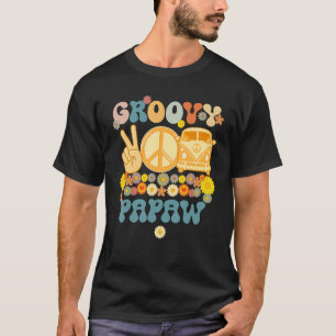 Groovy Papawレトロマッチングファミリーベビーシャワー脂肪 Tシャツ