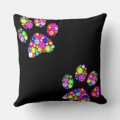 Groovy Pawプリント クッション (裏面)