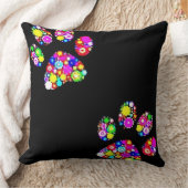 Groovy Pawプリント クッション (ブランケット)