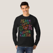 GROOVY PEACE LOVE幼稚園ヒョウ柄 Tシャツ (正面フル)