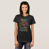 GROOVY PEACE LOVE幼稚園ヒョウ柄 Tシャツ (正面フル)