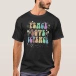 GROOVY PEACE LOVE SCIENCE TECHNOLOGY Team STEM Squ Tシャツ<br><div class="desc">GROOVY PEACE LOVE SCIENCE TECHNOLOGY Team STEM Squad</div>