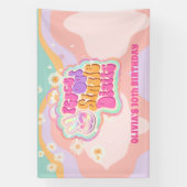 Groovy Peace Out独身のの10番目の記号 横断幕 (縦)