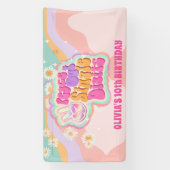 Groovy Peace Out独身のの10番目の記号 横断幕 (縦)