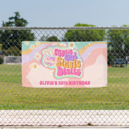 Groovy Peace Out独身のの10番目の記号 横断幕