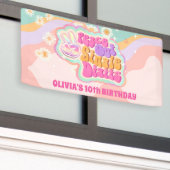 Groovy Peace Out独身のの10番目の記号 横断幕 (ビルの外側)