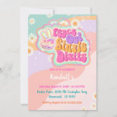 Groovy Peace Out 独身のの10番目 招待状 (正面)