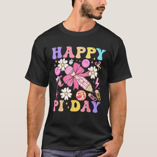Groovy Pi日3 14コケットボウ数学先生スタッド Tシャツ (正面)