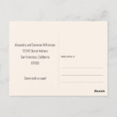 Groovy Pink引っ越しましたの新しい移動発表 ポストカード (裏面)