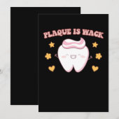 Groovy Plaqueはワックな歯科衛生士 招待状 (正面/裏面)