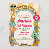 Groovy Playground Birthday Invite 招待状 (正面)