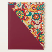 Groovy Psychedelic 60s 70s Floral  プランナー手帳 (裏面)