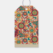 Groovy Psychedelic 60s 70s Floral Birthday ギフトタグ (裏面)