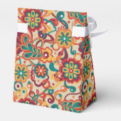 Groovy Psychedelic 60s 70s Floral Birthday フェイバーボックス (裏面サイド)