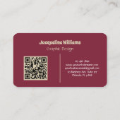 Groovy Psychedelic 60s 70s Floral Business Card 名刺 (裏面)