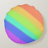 Groovy Psychedelic Rainbow ラウンドクッション (裏面)