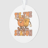 Groovy Pumkin Coffeeの季節のヴィンテージ オーナメント (正面)