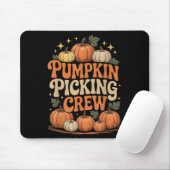 Groovy Pumpkin Cking Crew Matching Family Autumn F マウスパッド (マウス)