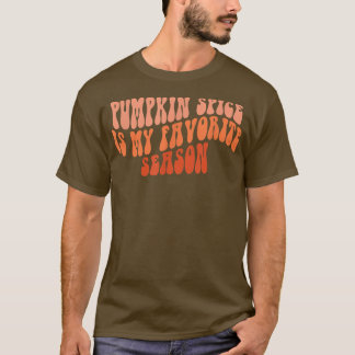 Groovy Pumpkin Spiceは私のシーズお気に入りのン秋Vi Tシャツ