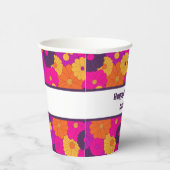 Groovy PurpleとPink Hippieフラワーパワー 紙コップ (右)